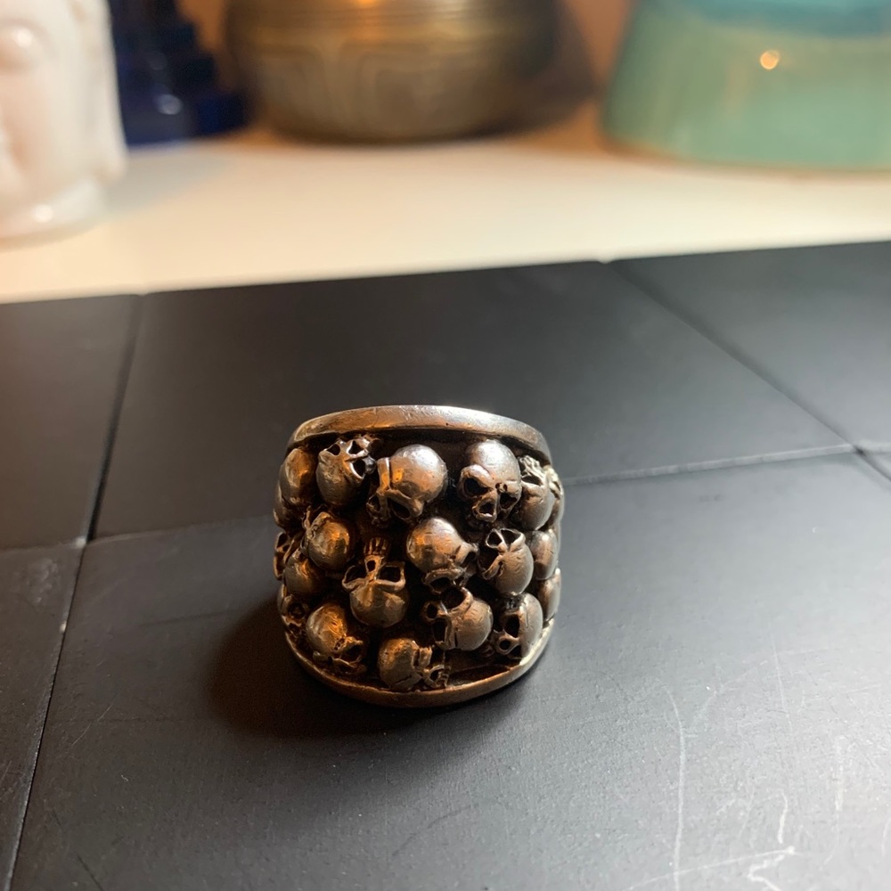 Silver Skull Ring - image 2